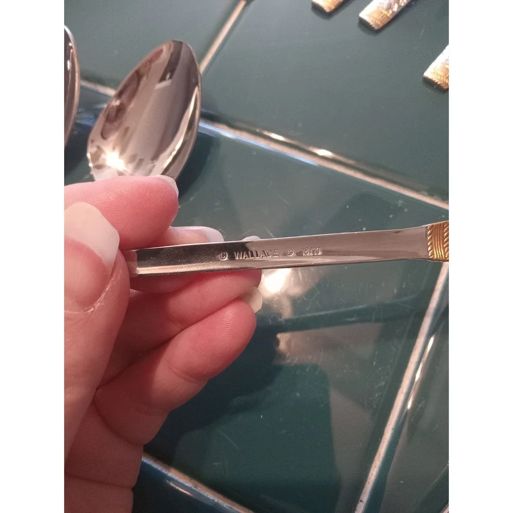 Wallace Golden Aegean‎ Weave Stainless 60+pc set 18/10 Missing One Fork. Butter